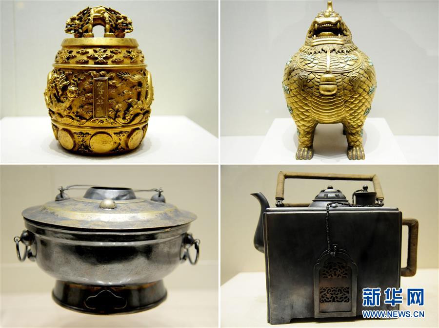 #（文化）（3）沈陽(yáng)故宮舉行院藏清宮金銀器展